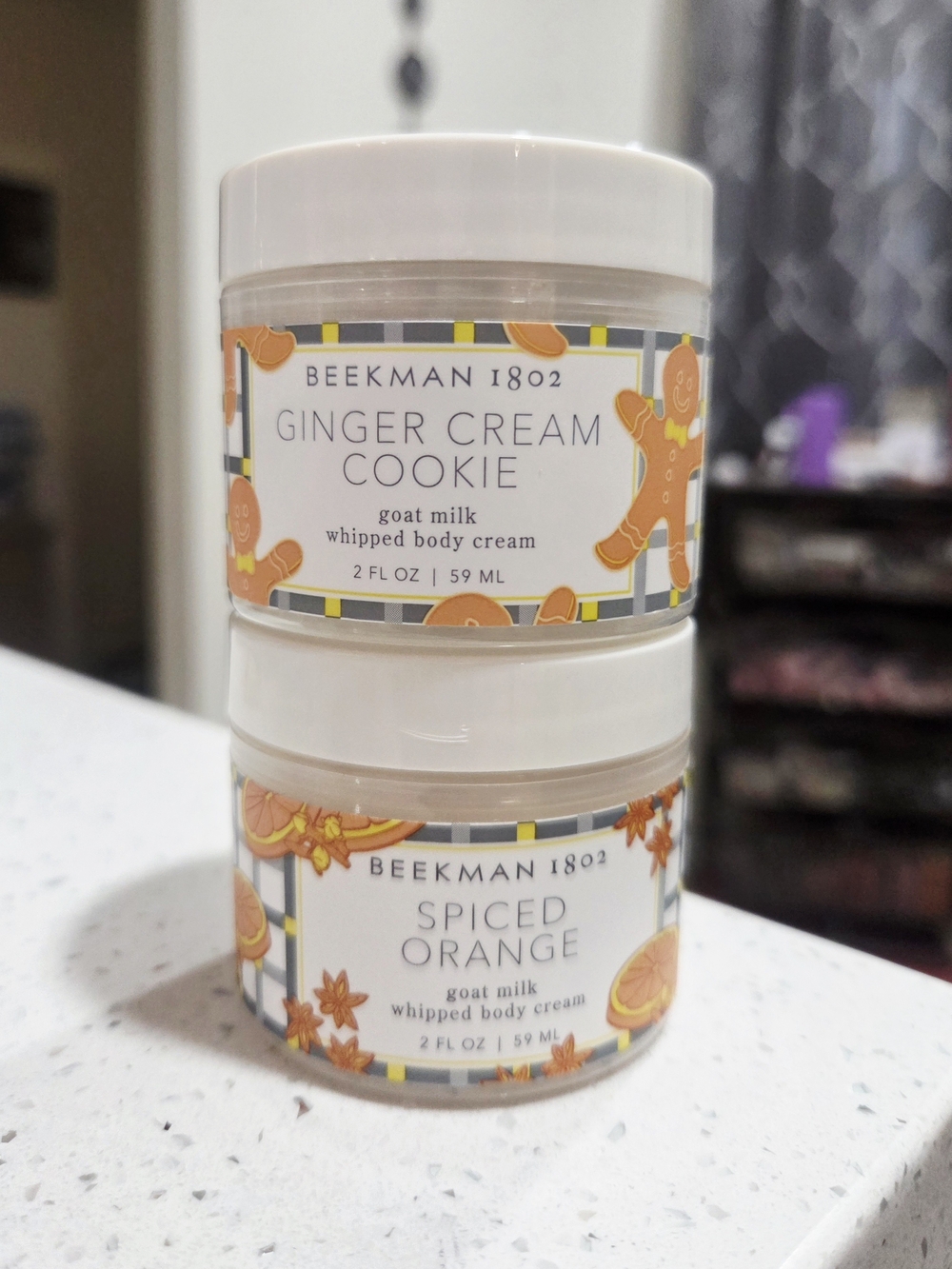 Beekman 1802 Ginger Cream Cookie & Spiced Orange Whipped Body Creams - Orange